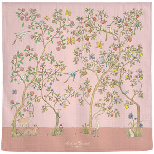 Chinoiserie Pink Swaddle