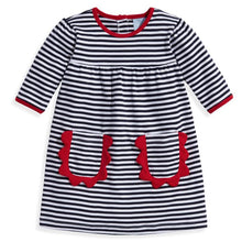 Load image into Gallery viewer, Sinclair Pima Dress - Navy/White
