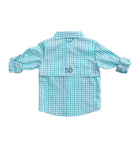 Load image into Gallery viewer, Aquarius Windowpane Vented Fishing Shirt
