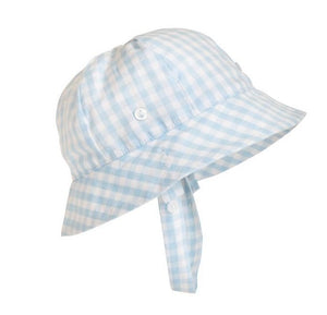 Beaufort Bucket Hat - Gingham Blue
