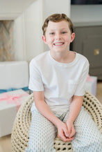 Load image into Gallery viewer, Beckett Lounge Pant - Tiny Trees Blue
