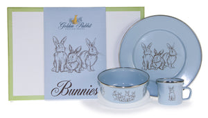Blue Bunny Boxed Dish Set