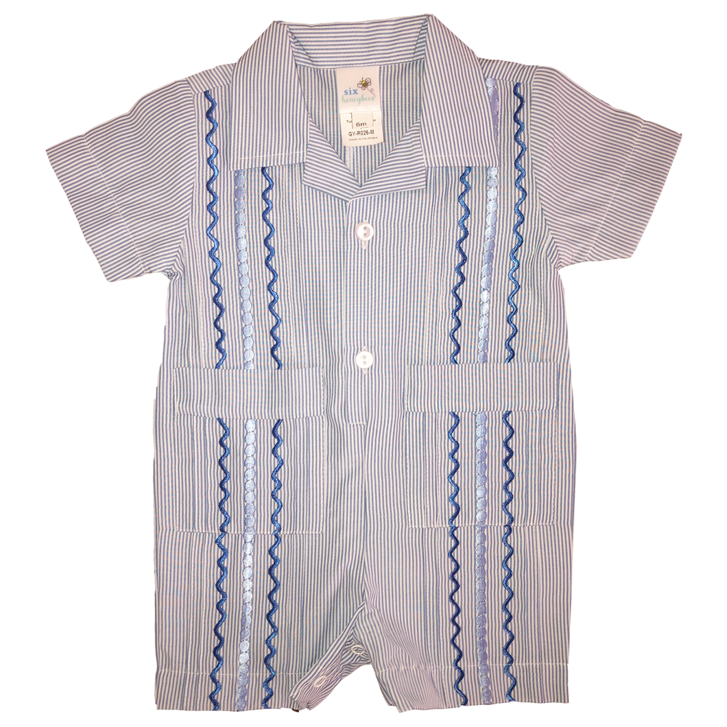 Bluebonnet Hill Guayabera Romper