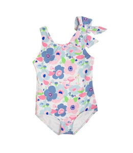 Brookhaven Bow Swimsuit - Palm Springs Peony