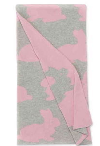 Pink Bunny Baby Blanket