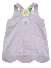 Load image into Gallery viewer, Seersucker Dress With Flowers
