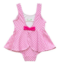 Load image into Gallery viewer, Gingham Swimsuit With Cherries
