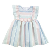 Load image into Gallery viewer, Pastel Party Stripe Linen Dress
