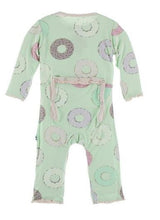 Load image into Gallery viewer, Pistachio Donuts Muffin Ruffle Coverall With Zipper
