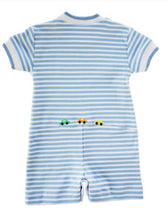 Load image into Gallery viewer, Stripe Knit Shortall With Car Carrier
