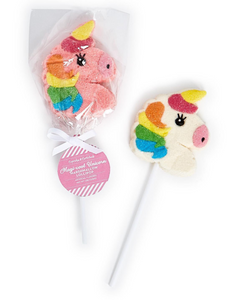 Unicorn Marshmallow Lollipop - Assorted
