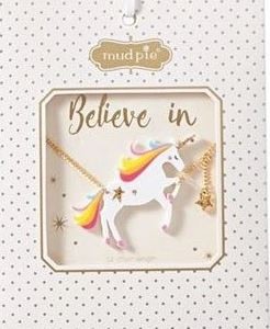 White Unicorn Necklace