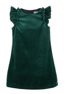 Green Velvet Shift Dress