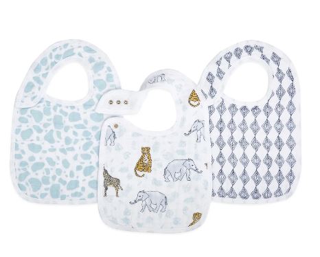 Classic Snap Bibs 3 Pack - Jungle