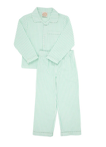 Locks Little Man Set - Grace Bay Green Stripe