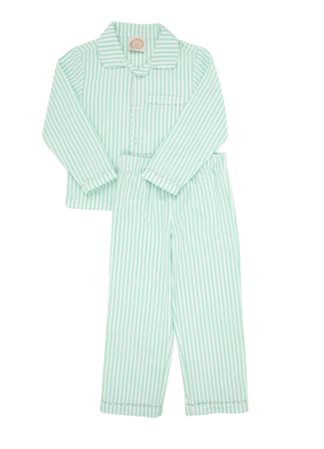 Locks Little Man Set - Grace Bay Green Stripe