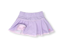 Load image into Gallery viewer, Quinn Tennis Skort - Lavender Mini Gingham
