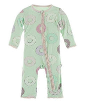 Load image into Gallery viewer, Pistachio Donuts Muffin Ruffle Coverall With Zipper
