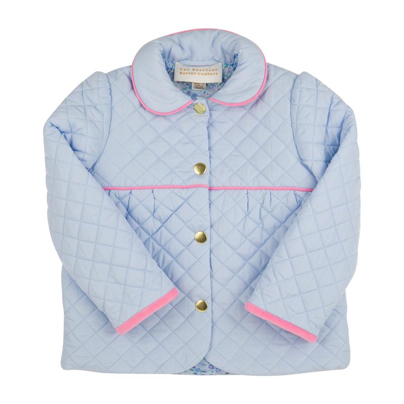 Carlyle Quilted Coat - Buckhead Blue