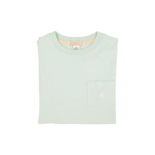 Load image into Gallery viewer, Carter Crewneck - Sea Island Seafoam with Worth Avenue White Stork
