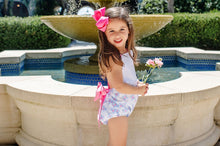 Load image into Gallery viewer, Sally Sunsuit - Worth Avenue White with Brentwood Blooms

