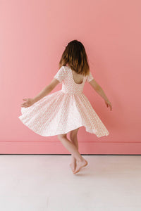 Classic Twirl Dress - Pink Dash