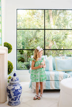 Load image into Gallery viewer, Sandy Angel Sleeve Smocked Dress - Belmont Blooms With Hamptons Hot Pink Smocking
