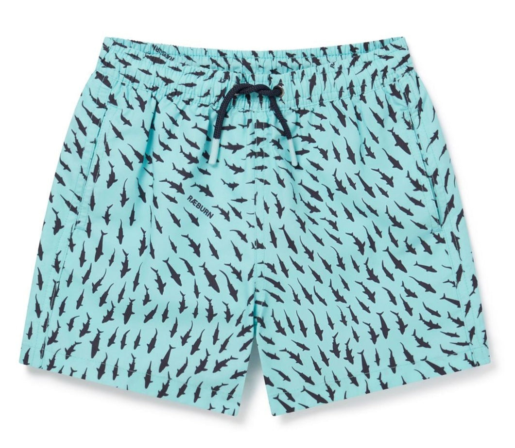 Blue Sharks Ice Kids Swim Shorts