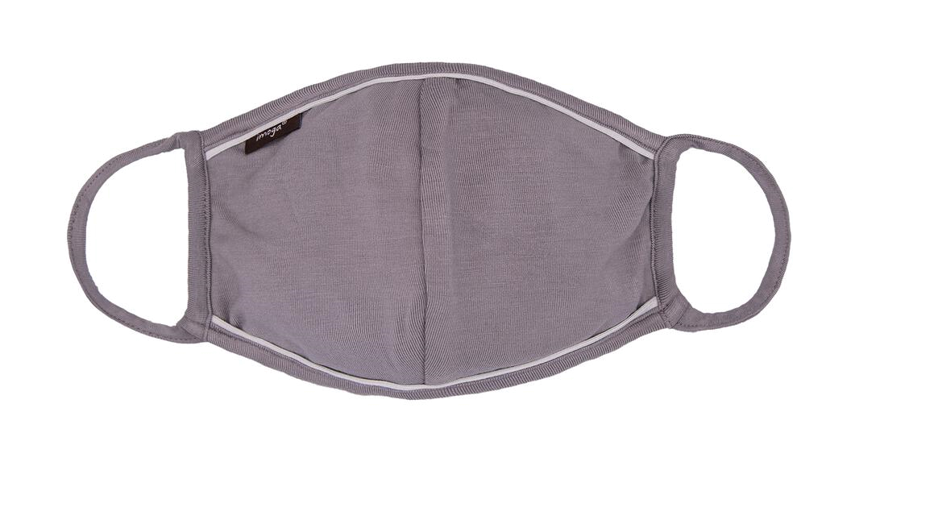 Triple Layer Fabric Face Mask with Filter - Fog