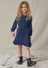 Load image into Gallery viewer, Sapphire Henley Ruffle Dress
