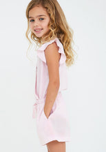 Load image into Gallery viewer, Ruffle Sleeve Romper - Rose Petal
