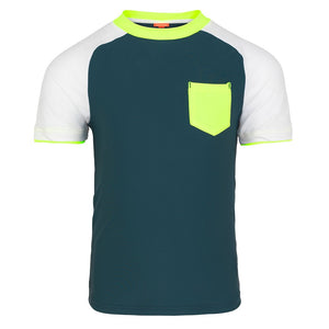 Green Short Sleeve Rash Guard