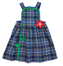 Load image into Gallery viewer, Plaid Jumper with Flower
