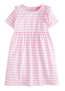 Helen Dress - Pink Stripe