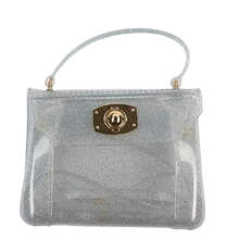 Load image into Gallery viewer, Glitter Jelly Bag With Gold Closure
