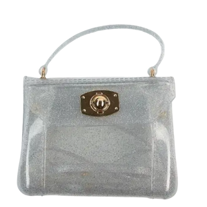 Glitter Jelly Bag With Gold Closure