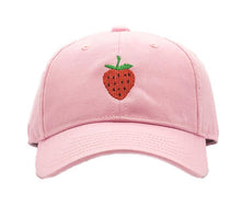 Load image into Gallery viewer, Kids Strawberry On Light Pink Hat

