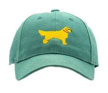 Load image into Gallery viewer, Kids Golden Retriever On Moss Green Baseball Hat
