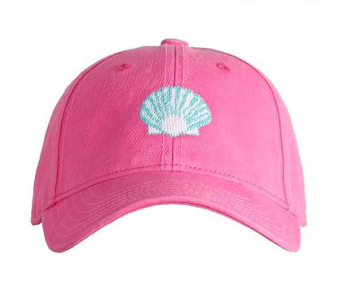 Kids Scallop on Bright Pink Baseball Hat
