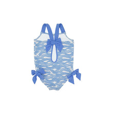 Load image into Gallery viewer, Laguna Beach Bathing Suit - Gull Play with Sunrise Boulevard Blue
