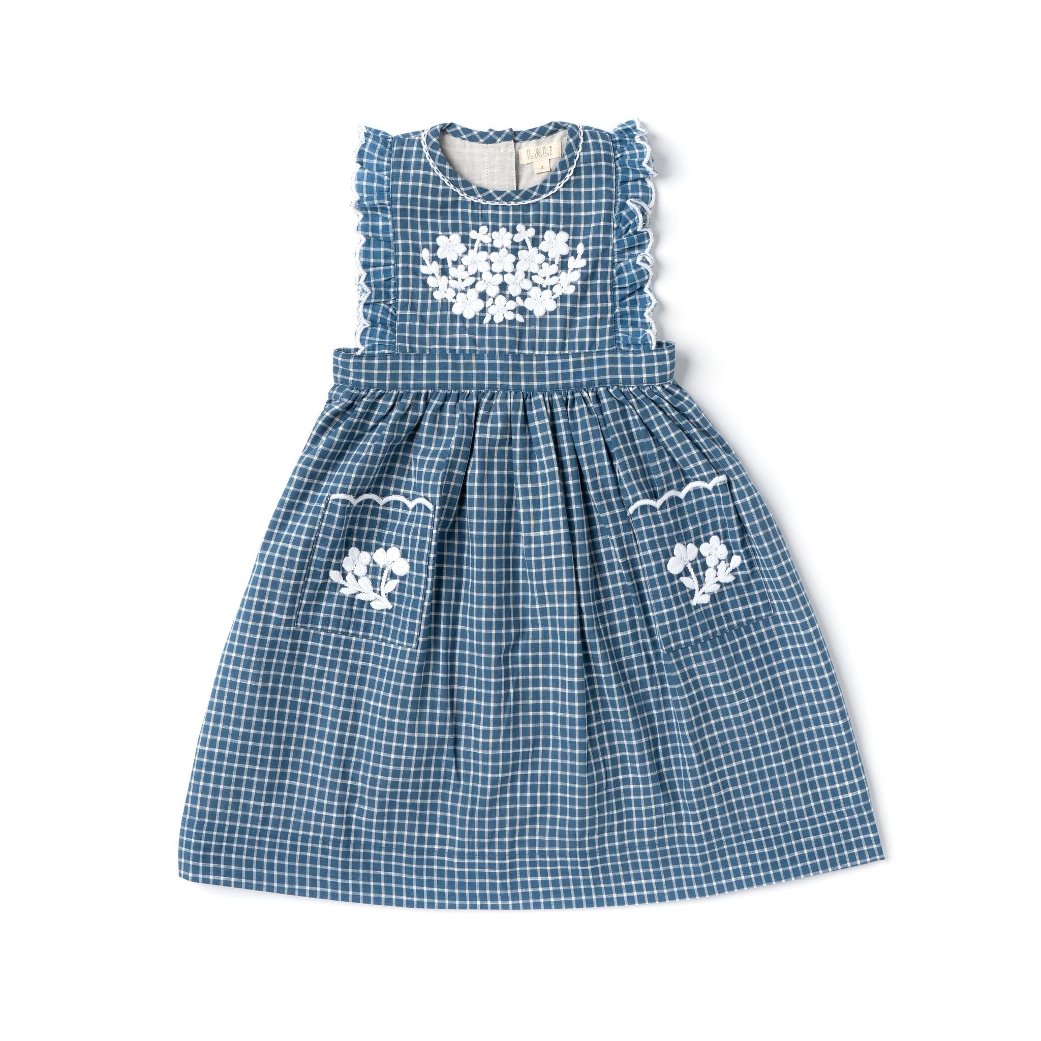 Blue Chex Clover Dress