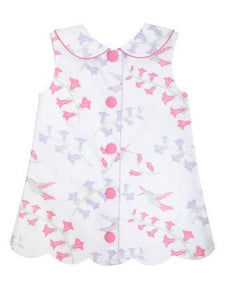 Luanne's Lunch Dress - Harbour Island Hummingbird with Hamptons Hot Pink
