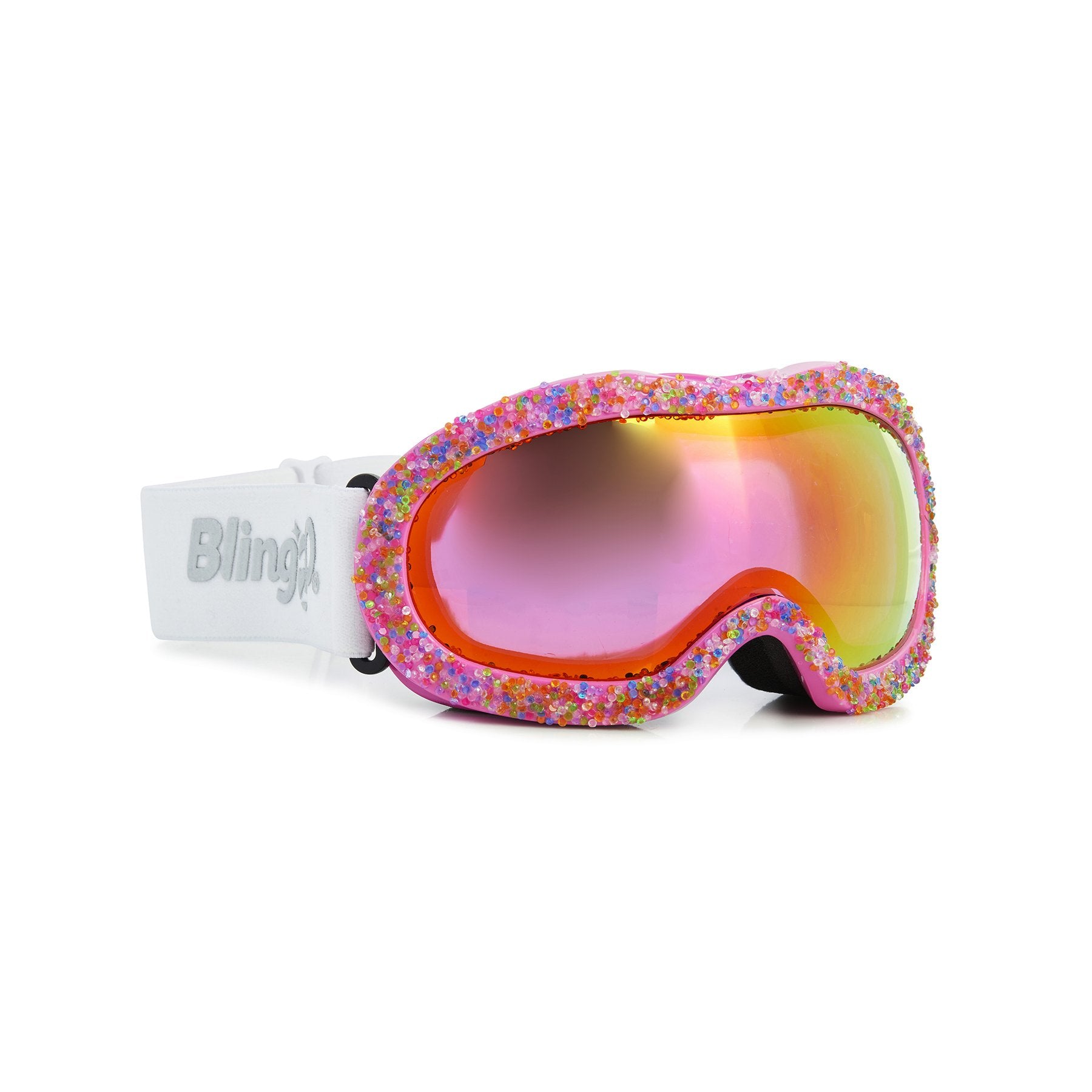 Bling2o Girls Swirls of White Ski Goggles