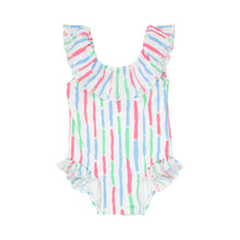 Load image into Gallery viewer, Sandy Lane Swimsuit - White Sand Watercolor
