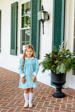 Load image into Gallery viewer, Patsy's Dinner Party Dress - Brookline Blue Velveteen
