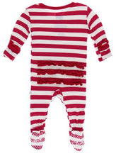 Load image into Gallery viewer, Muffin Ruffle Footie w Zipper
