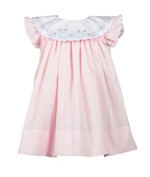 Paloma Pink Shadow Embroidered Dress