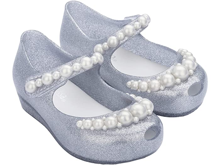 Mini Melissa Ultragirl Girly Silver with Pearls