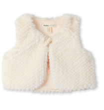 Load image into Gallery viewer, Soft Beige Faux Fur Baby Vest
