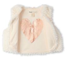 Load image into Gallery viewer, Soft Beige Faux Fur Baby Vest

